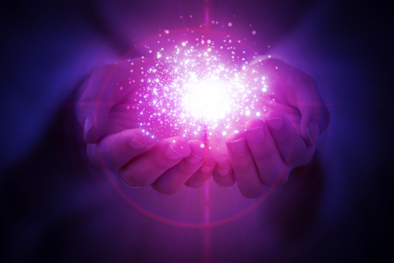 Hands holding Reiki ball to use for Reiki distance healing