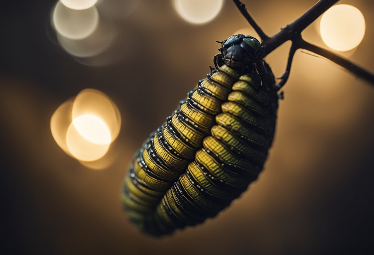Caterpillar getting ready to cacoon